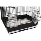 JAULA FLAMINGO (34x28x44,5cm) - E LAMPUNG 2 NEGRO Pack 2uds