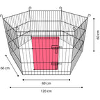 Parque Para Roedores Flamingo (60X60Cm) - Hexagon Taupe