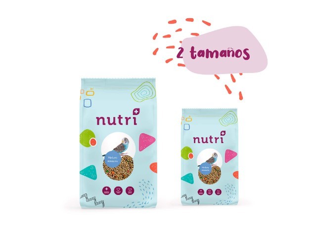 Nutri+ Aves Mixtura Periquito y Exóticos 900gr