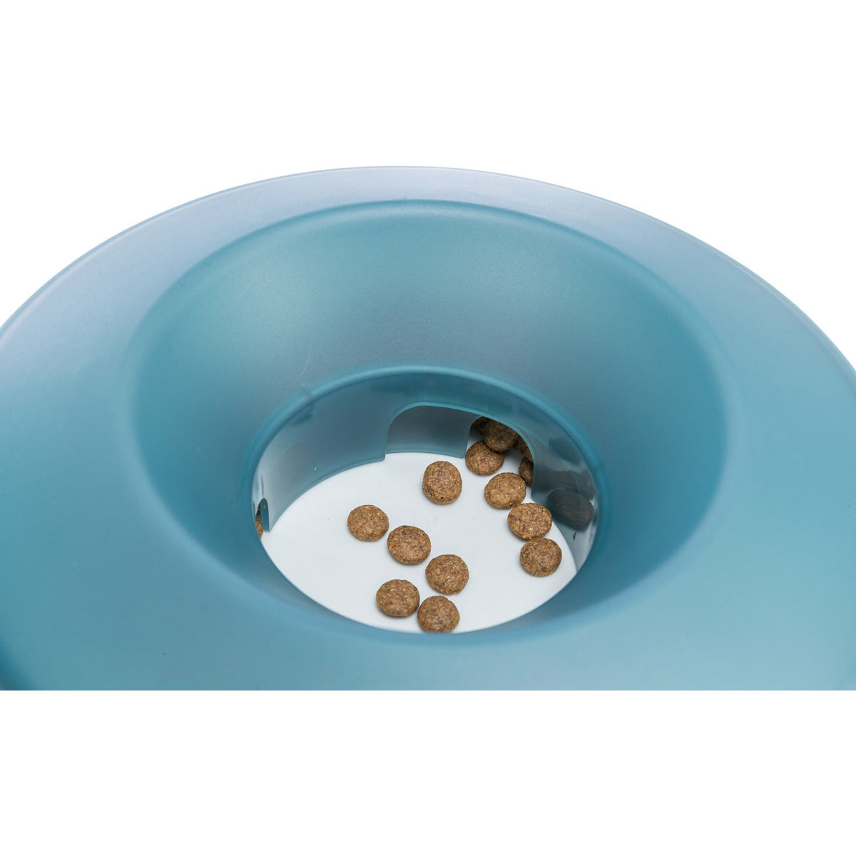 Slow Feeding Comedero Rocking Bowl gris/azul