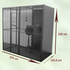 Voladero Loros 2 x1m Techos Planos