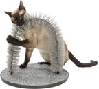 Arco de Masaje y Cuidado del Pelaje para Gatos gris