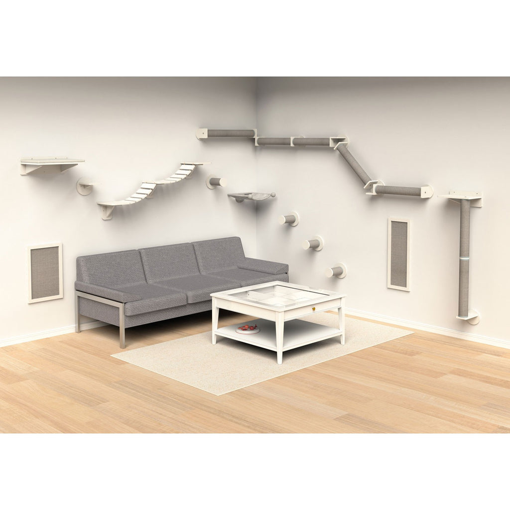 Set de pared 3 blanco/gris