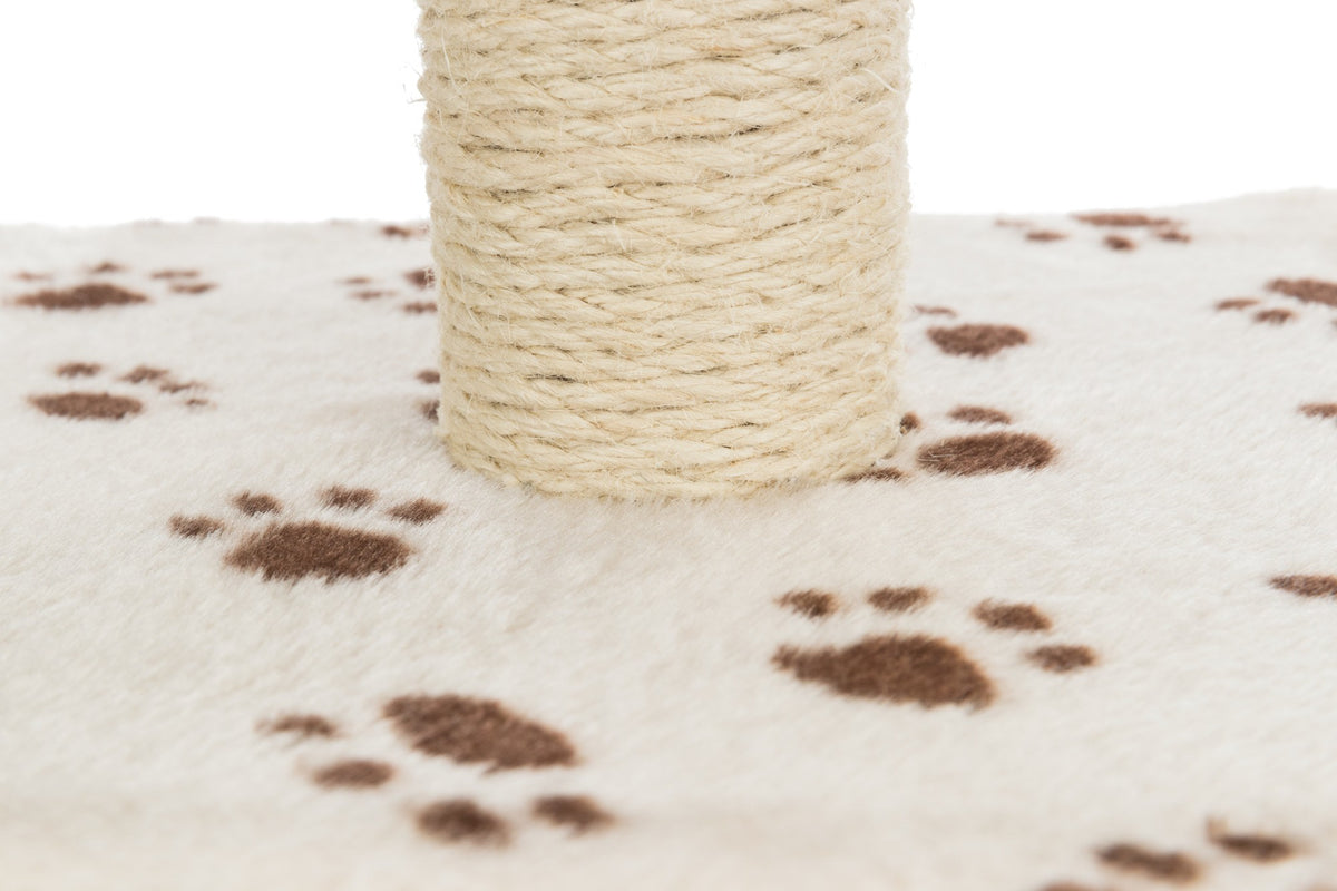 Junior Poste Rascador Zamora beige con huellas impresas