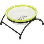 Cuenco de cerámica con soporte - Pack de 3 unidades blanco/verde