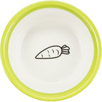 Cuenco de cerámica con soporte - Pack de 3 unidades blanco/verde