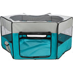 Recinto Exterior turquesa/gris claro