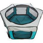 Recinto Exterior turquesa/gris claro