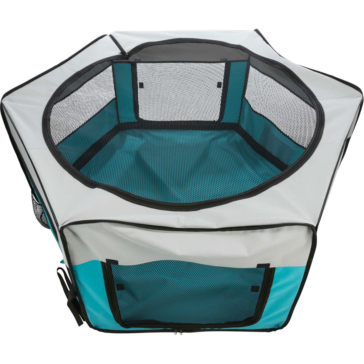 Recinto Exterior turquesa/gris claro