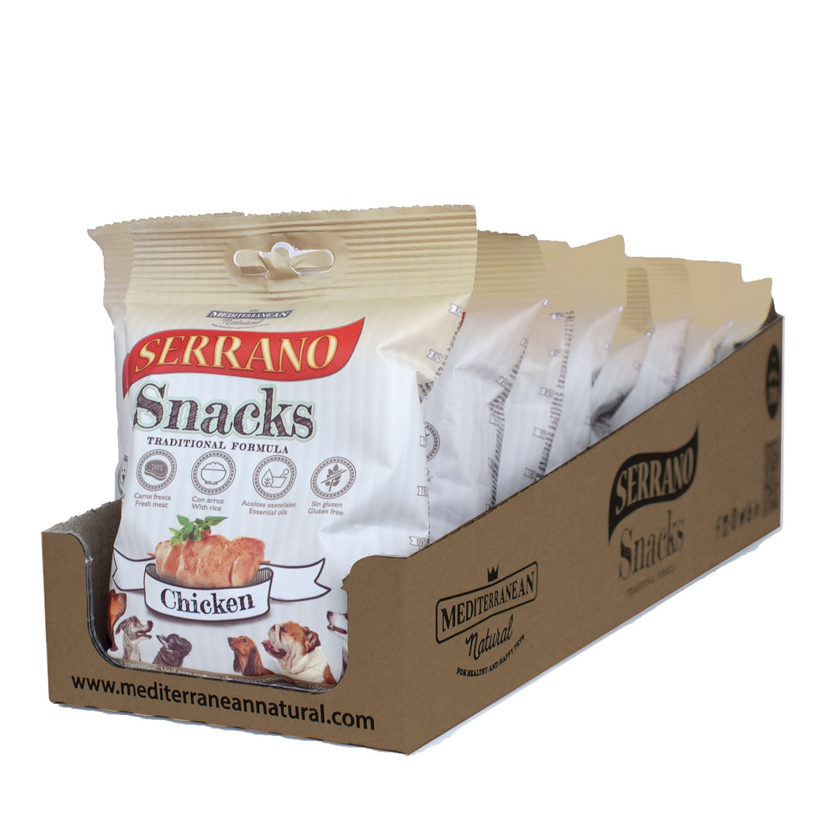 Snacks Serrano Pollo - Pack de 12 unidades
