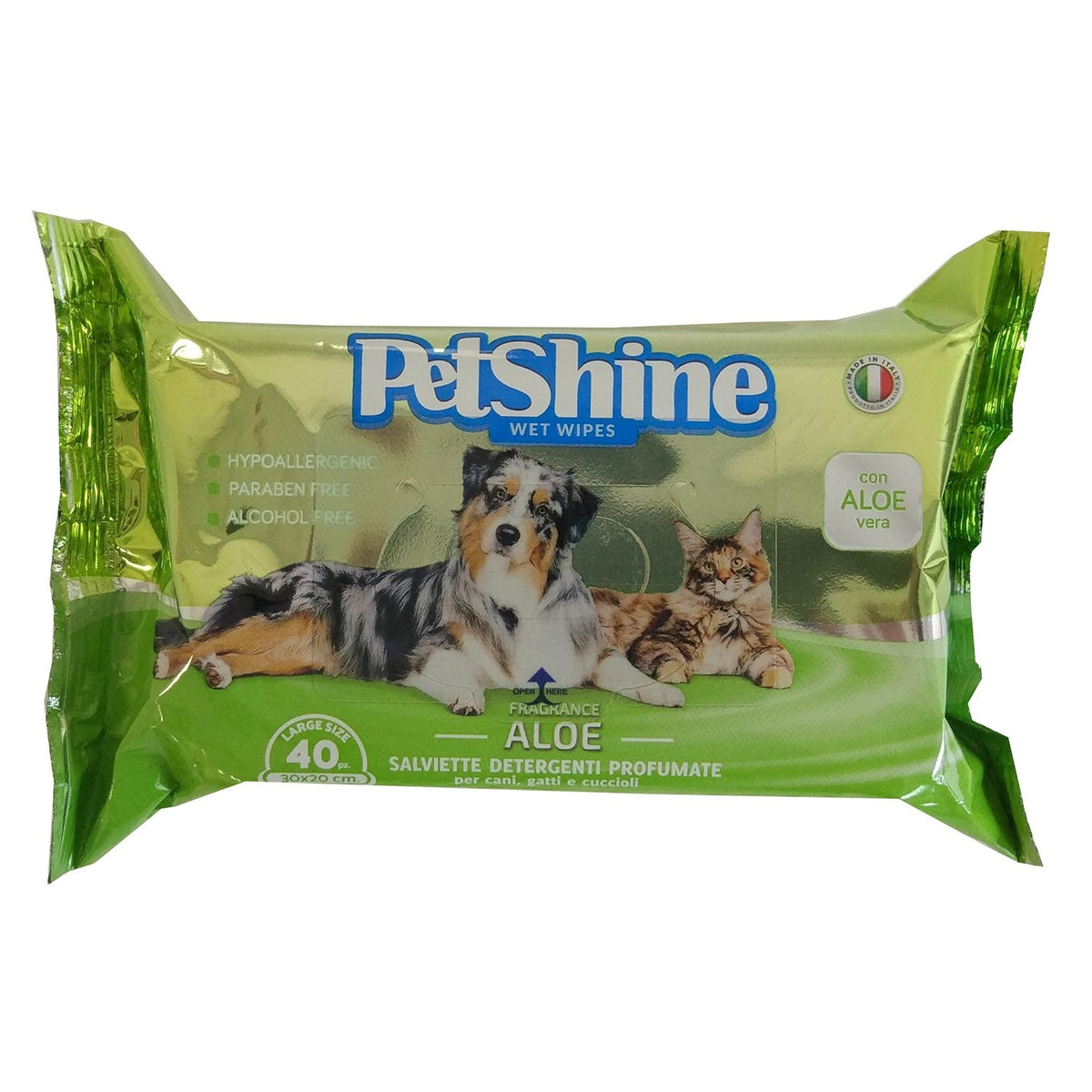 Toallitas Higiene para Perro y Gato, Aloe Vera
