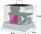 Jaula Para Hámster Flamingo - Dinky Gris- Pack 2uds
