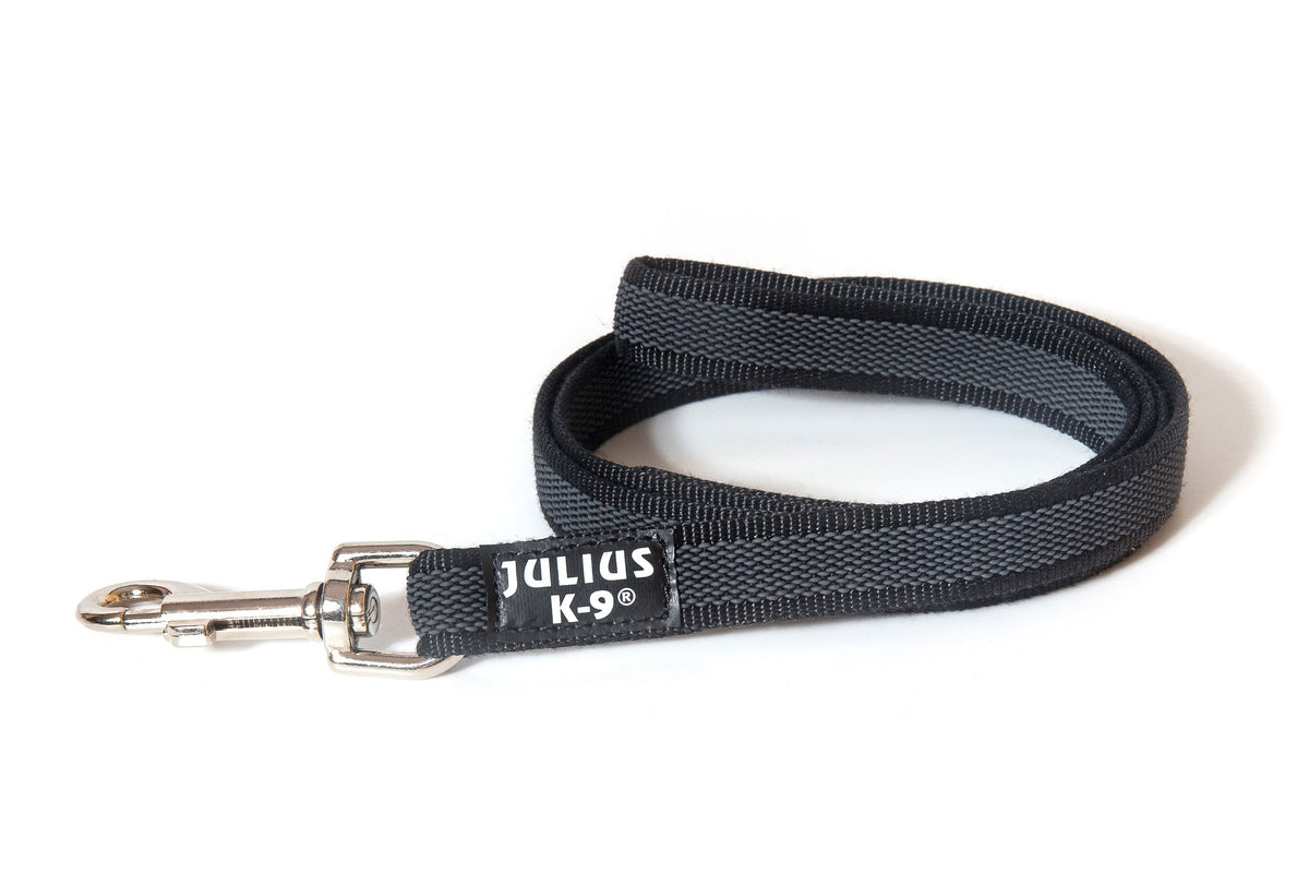 Correa engomada con asa Julius K-9 con asa Negra 14 mm x 1.2 mm