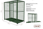 Voladero para pájaros 2m2 con ruedas