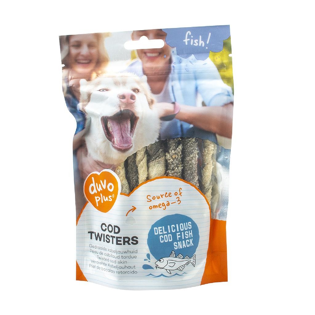 Duvo Fish Bolsa Twisters de Bacalao 100 g