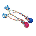 Duvo Juguete Perro TPR Bola con Asa Cuerda 37 cm