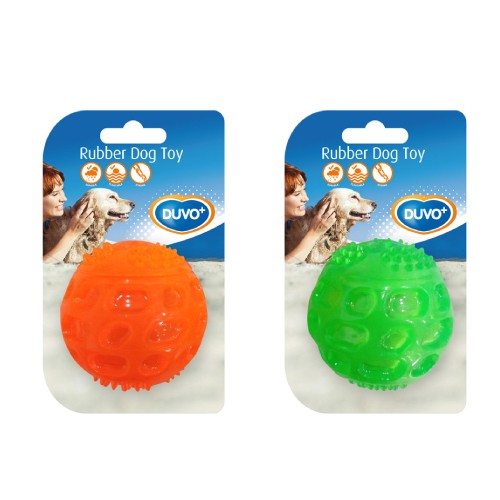 Duvo Juguete Perro TPR Bola Sonido 5,5 cm