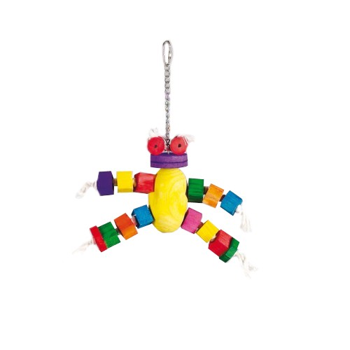 MGZ Juguete Loro Madera Muñeco Al. 33 cm