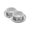 Moderna Comedero Trendy Dinner Perro Doble Cats In Love 2 x 350 ml