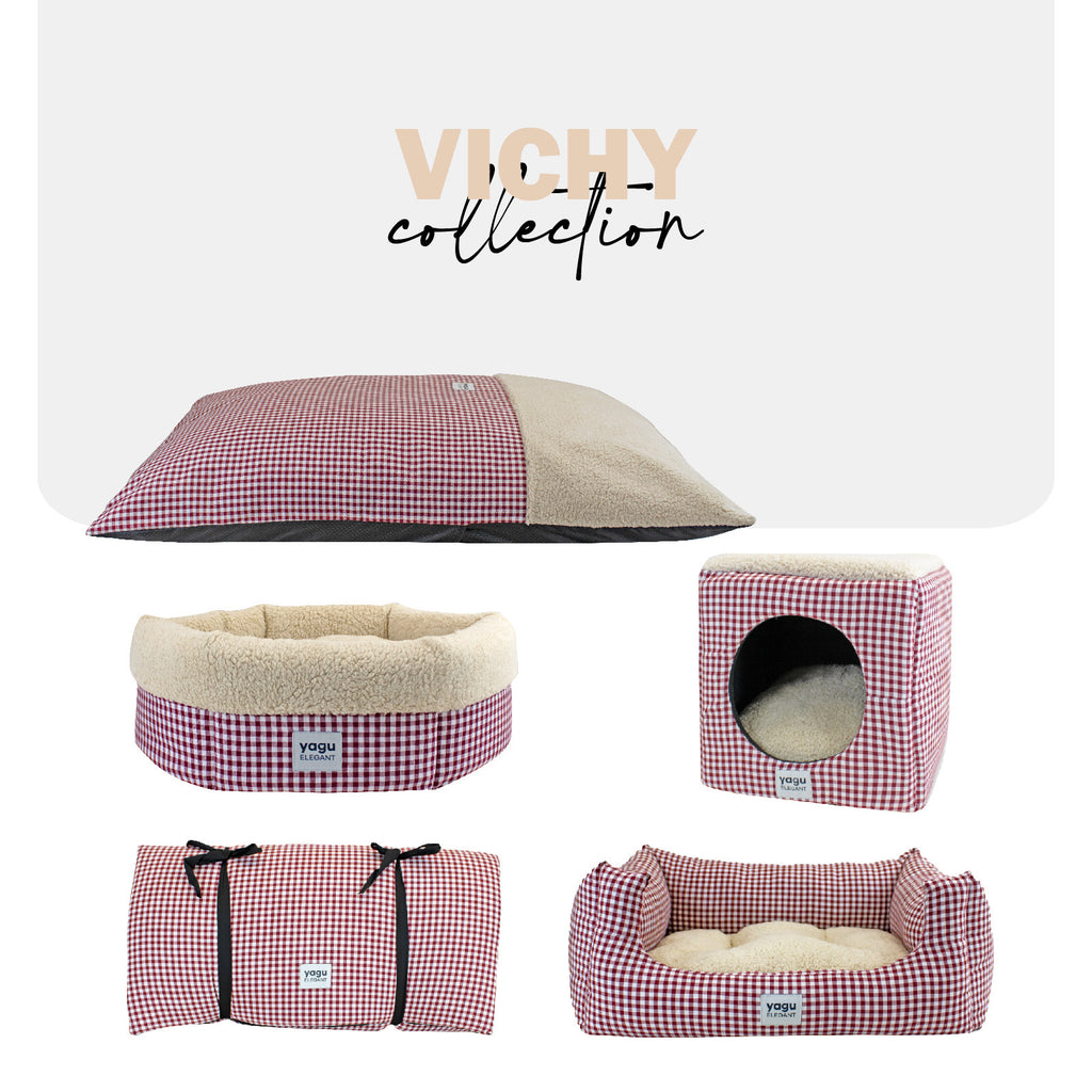 Yagu Cubo Vichy Grana T-U 33 x 33 x 33 cm