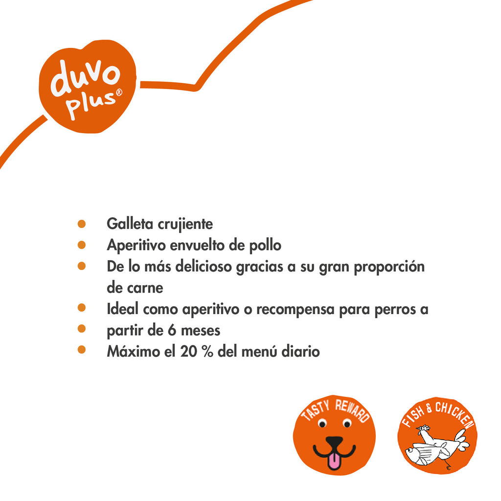 Duvo Meat Wraps de Galleta con Pollo Bote 400 g