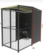 Perrera Modular Imor 2x1 mts para perros