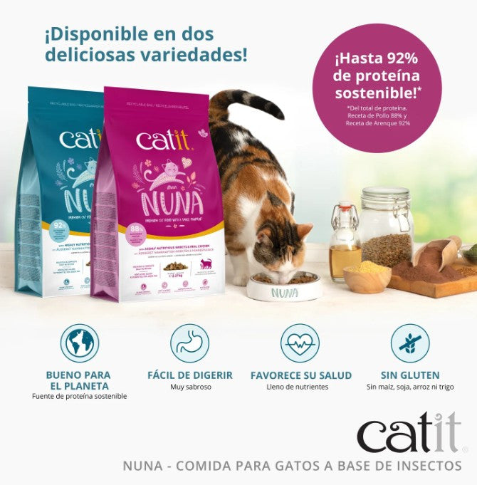 Pienso Catit Nuna Gatos Insecto y Pollo 5kg