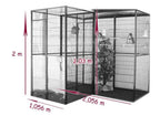 Voladero IMOR 3 m² con 2 puertas y habitáculo de seguridad