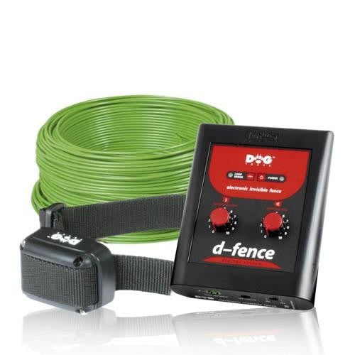 Valla invisible Dogtrace d-fence 101 con transmisor, cable y collar receptor
