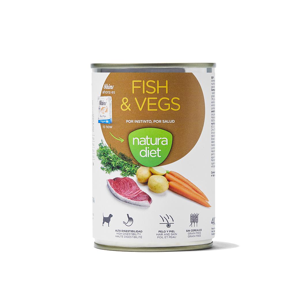 DNG Natura Diet Dog Pate Fish & Vegs 400 g