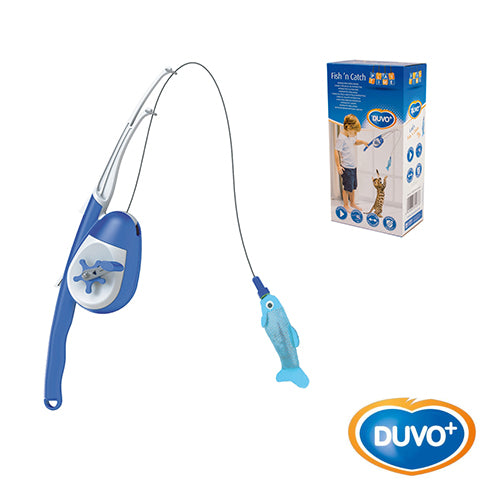 Duvo Juguete Gato Caña de Pescar con Pez 200 cm