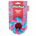 Duvo Coockoo Juguete Perro Mallow Ring Rosa y Azul 11 x 11 x 4 cm