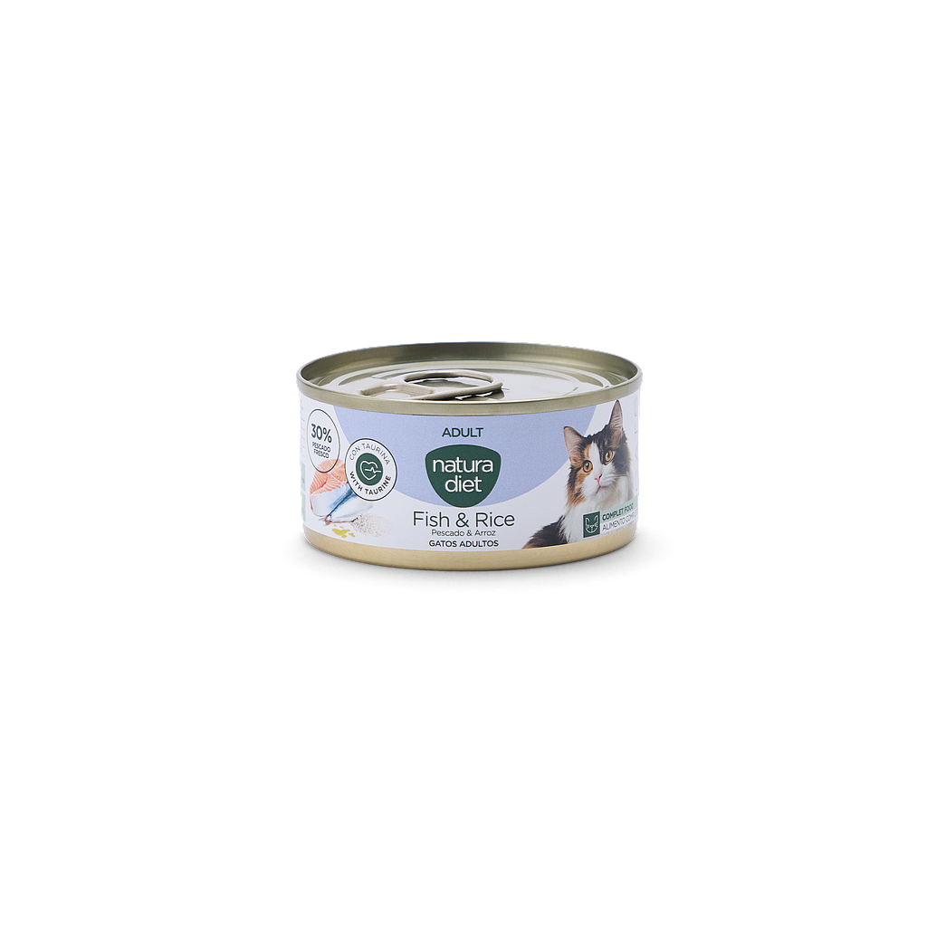 DNG Natura Diet Cat Pate Adult Fish & Rice 85 g