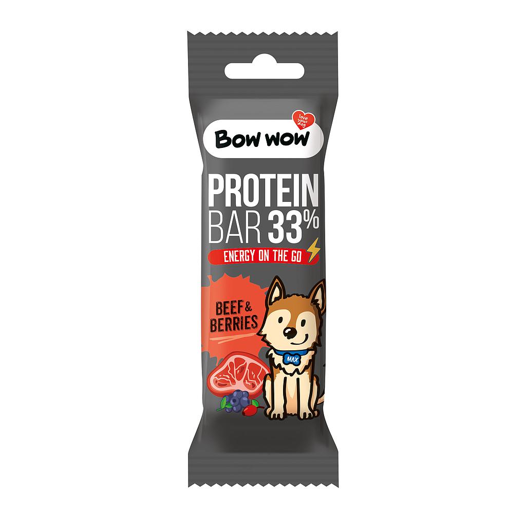 BOW Wow Proteina Bar With Beef & Berries 32 g / 30 Bolsas