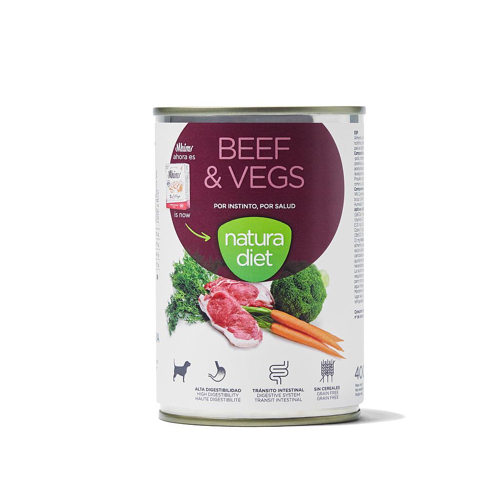 DNG Natura Diet Dog Pate Beef & Vegs 400 g