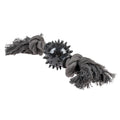 Duvo Juguete Perro Eco Cuerda Negra 2 Nudos con Bola Goma 26 x 6 x 6 cm