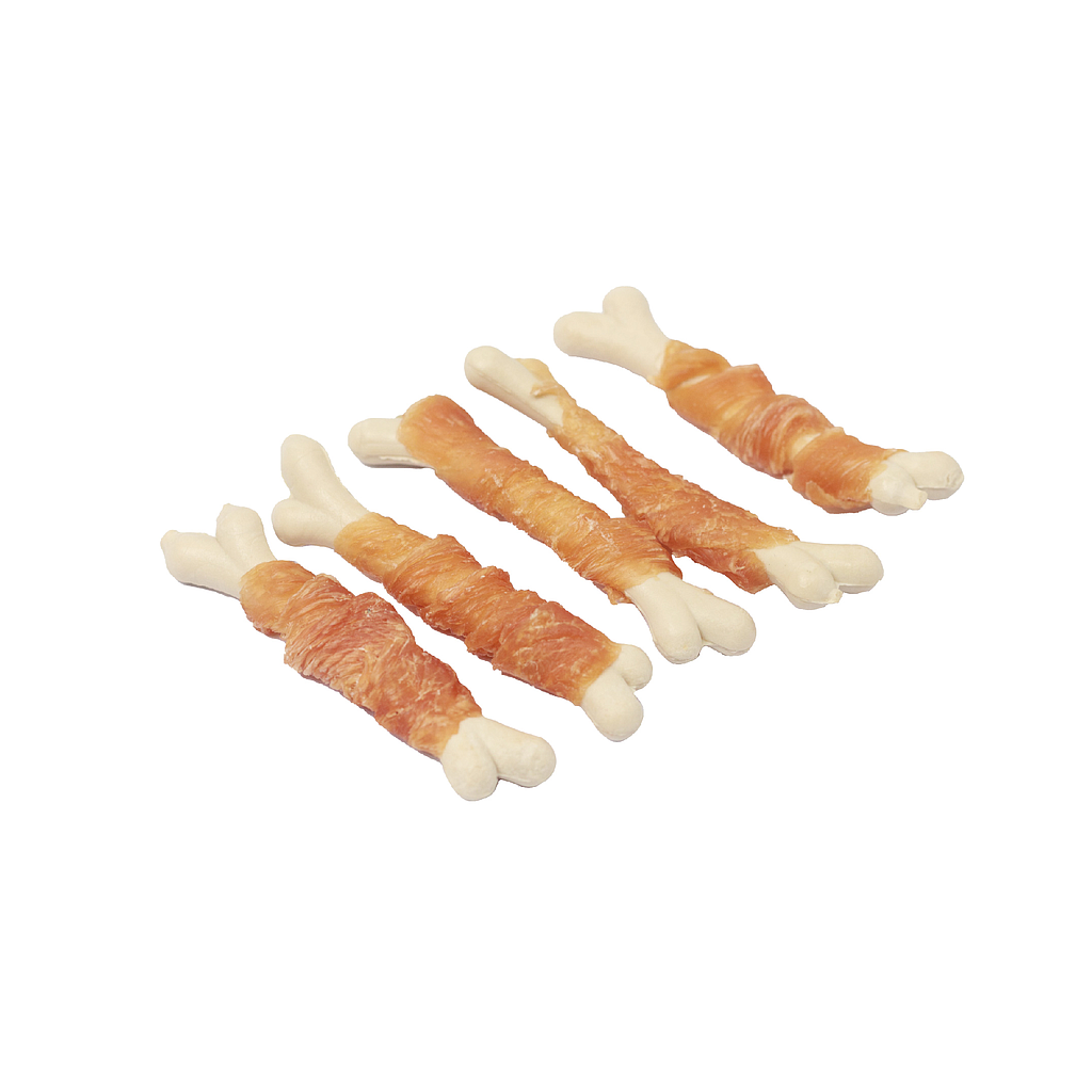 Nutriplus Meat Hueso de Calcio con Pollo 8 cm (Bolsa 500 g)