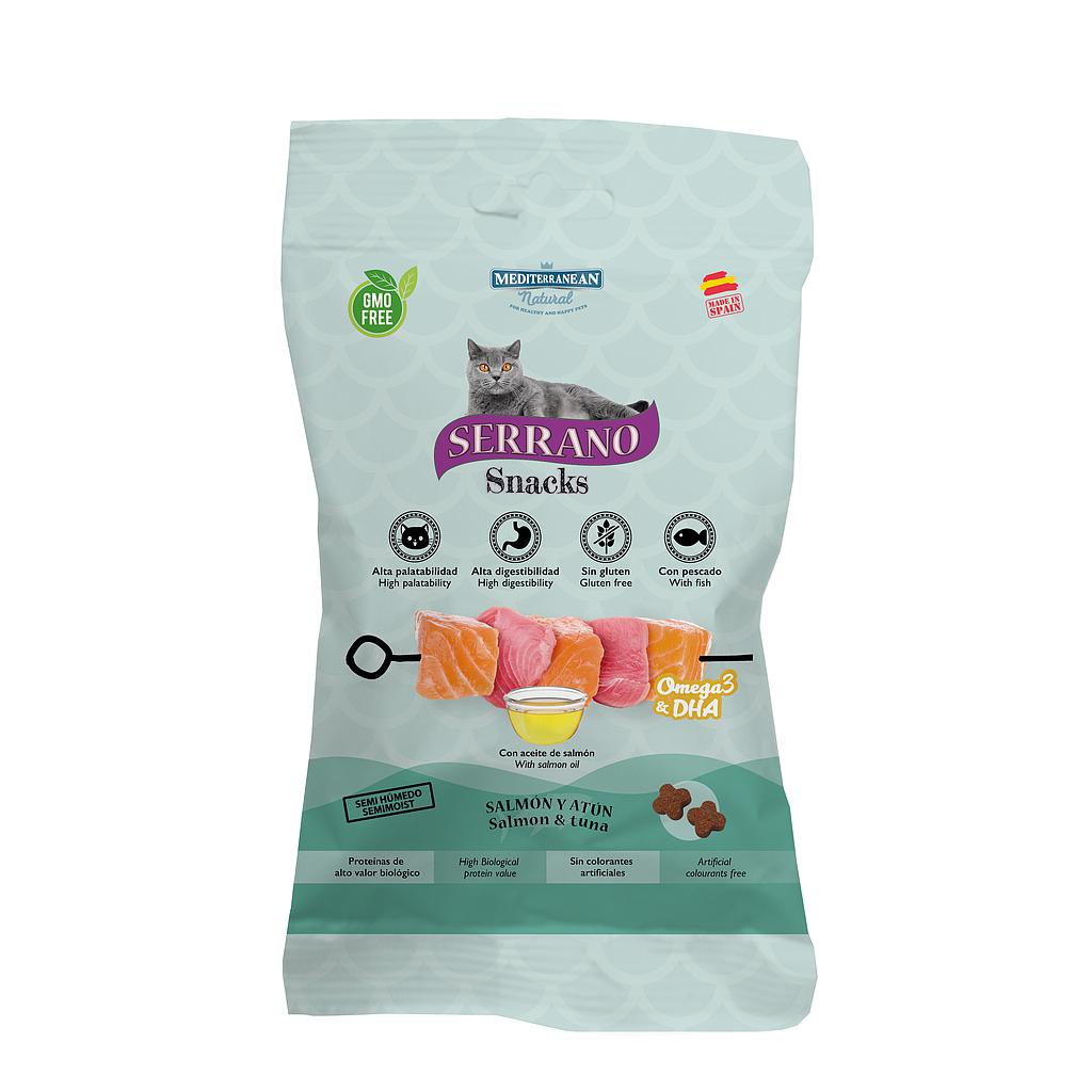 MDT New Serrano Snacks Gato omega3 + Dha Salmón 50 g