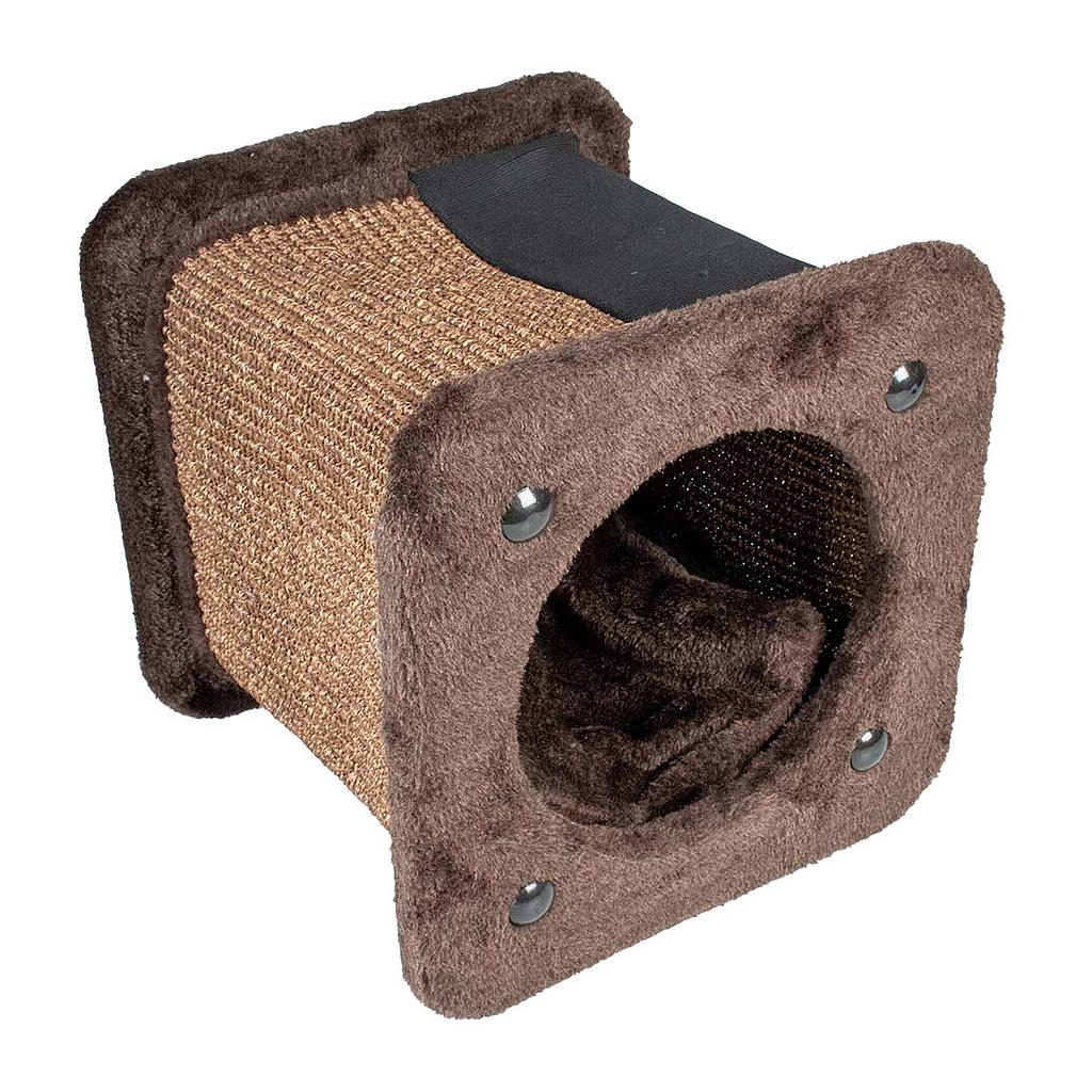 Duvo Rascador Gato Túnel Square Marrón 30 x 30 x 28 cm