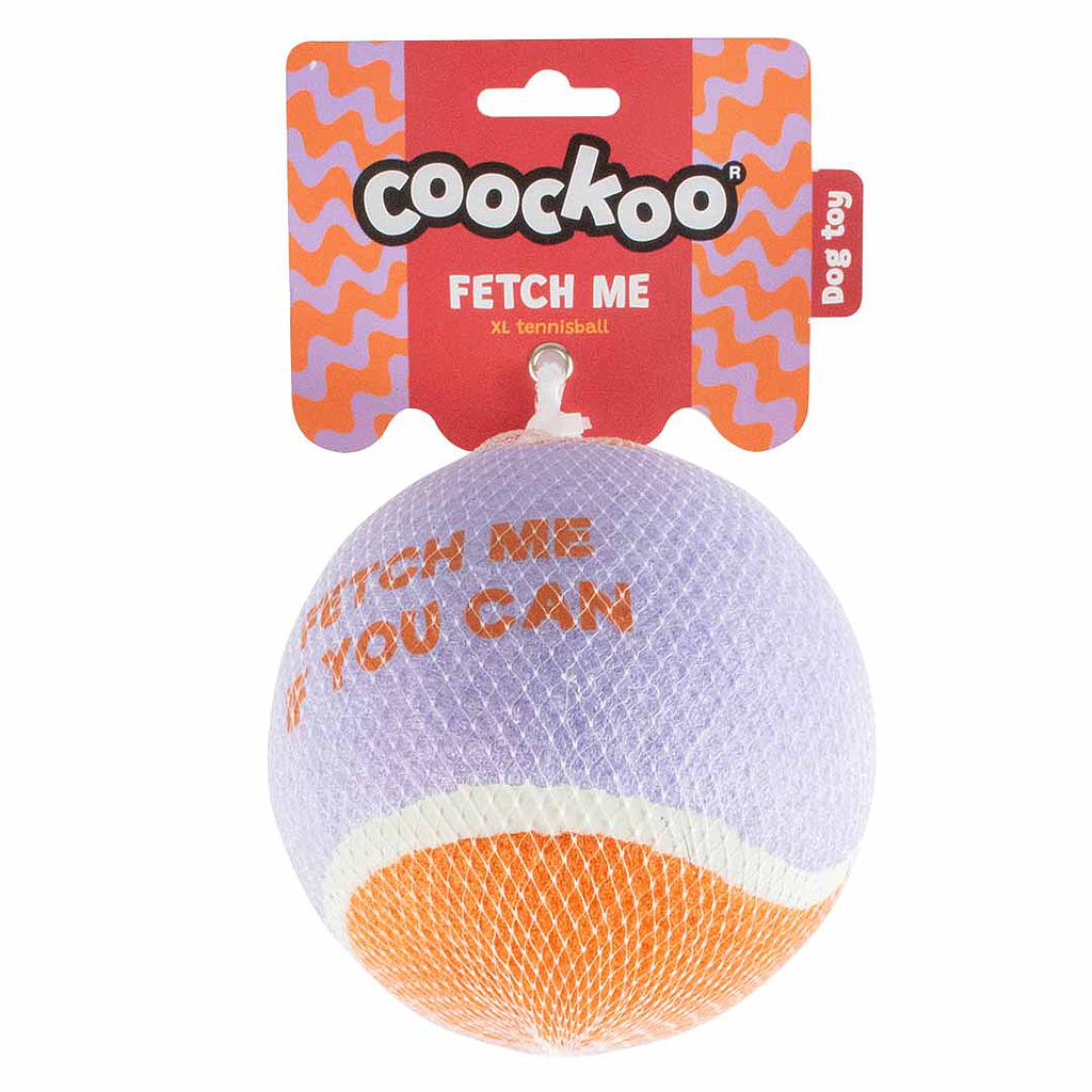 Duvo Coockoo Juguete Perro Fetch Me XL Lila y Naranja 12,7 cm