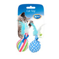 Duvo Juguete Gato Bolas con Pluma 14 x 8 x 4 cm