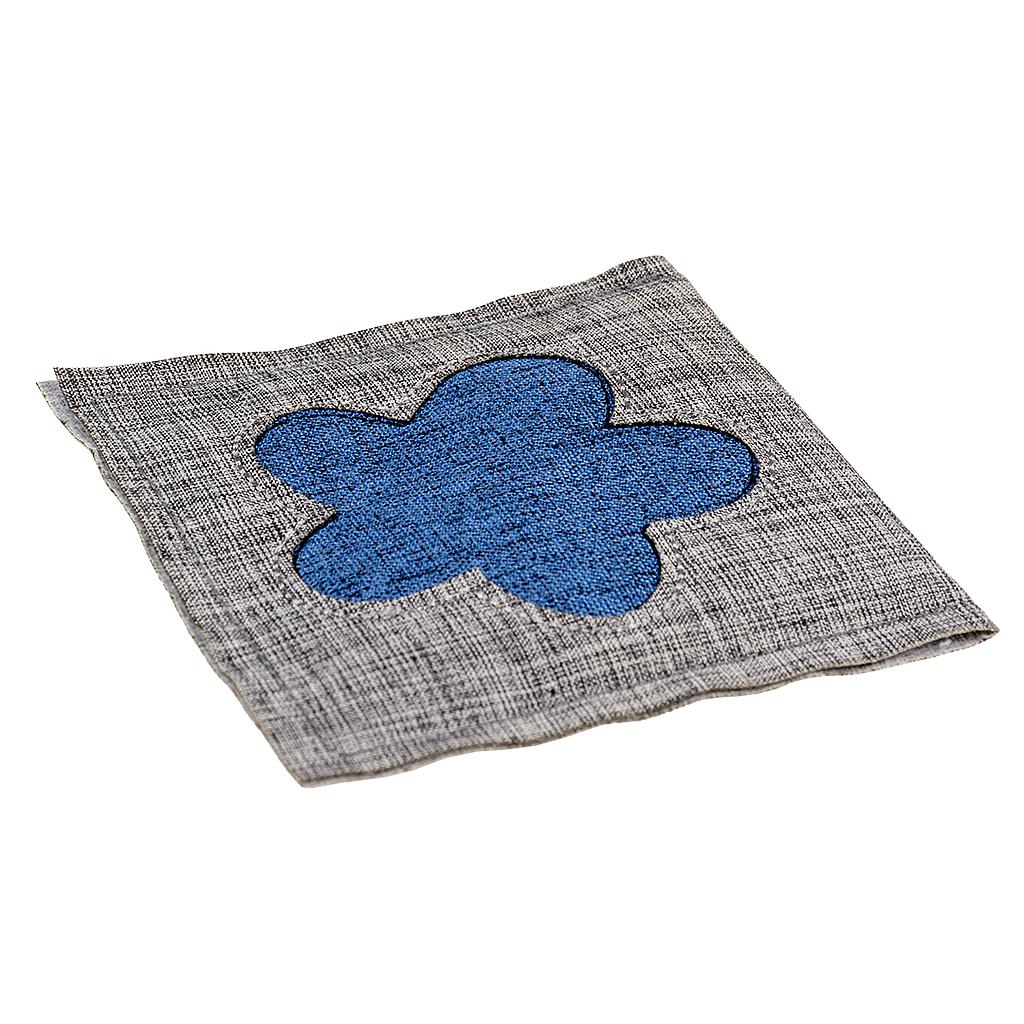Duvo Juguete Gato Eco Cuadrado Azul y Gris 8 x 8 x 1 cm