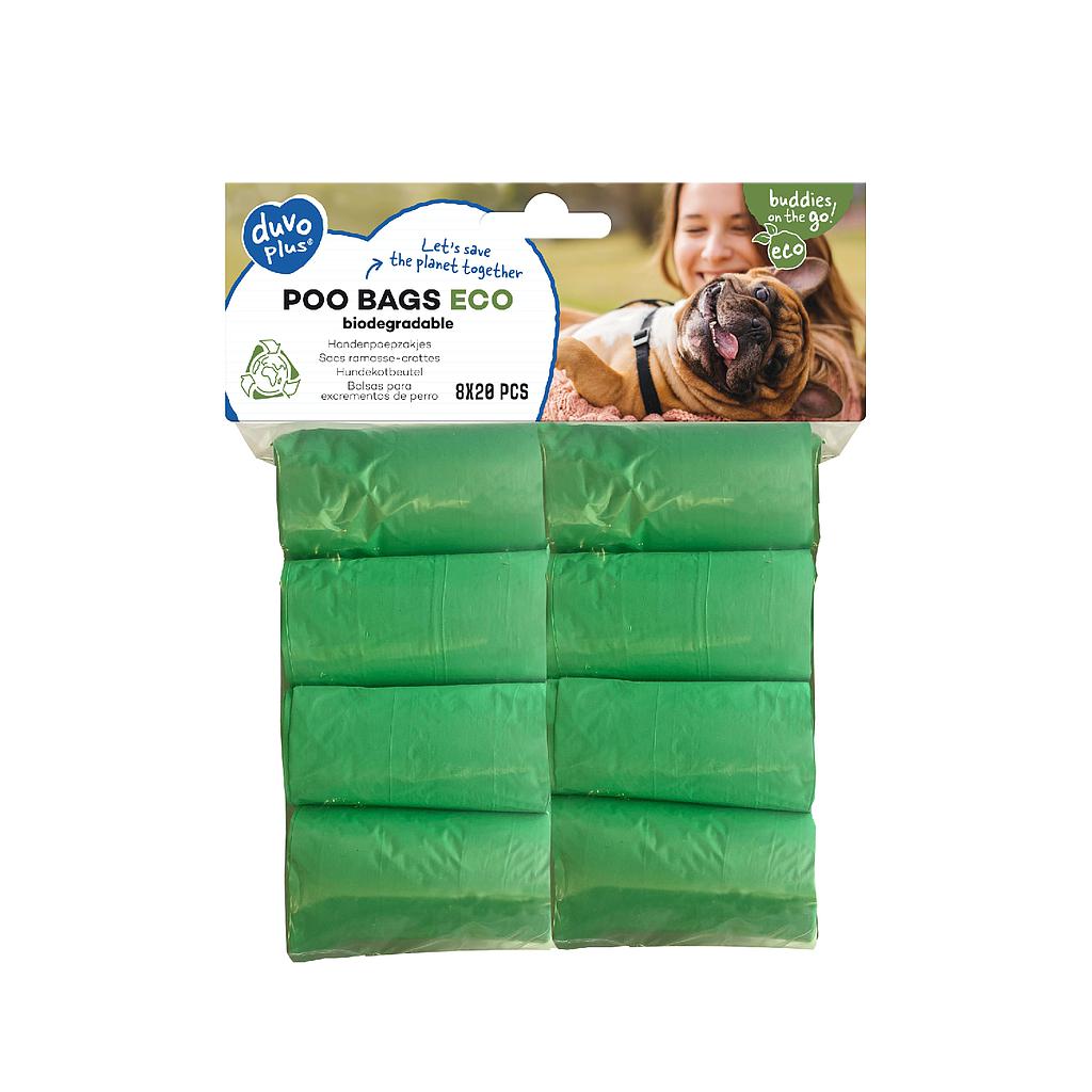 Duvo Bolsas Higienicas Biodegradables Verdes Blister 8 x 20 uds