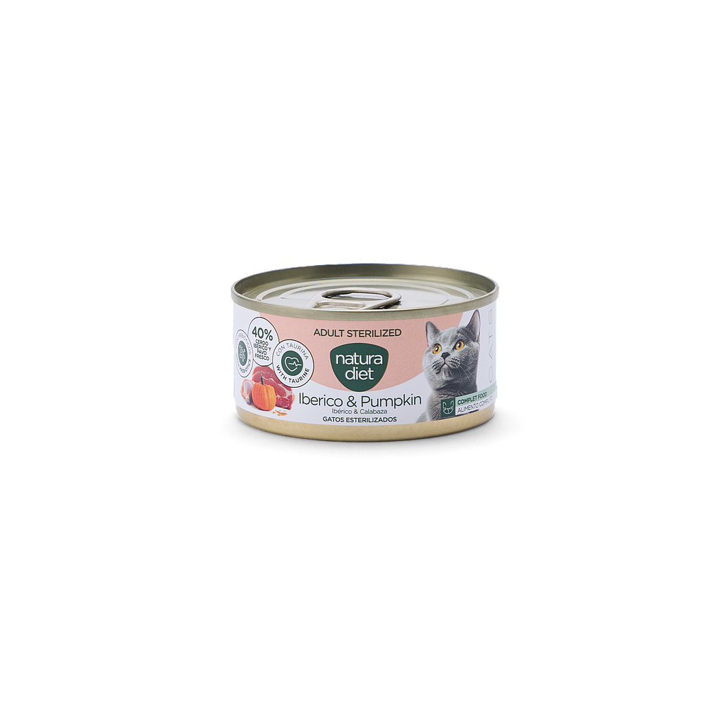 DNG Natura Diet Cat Pate Adult Sterilized Iberico & Pumpkin 85 g