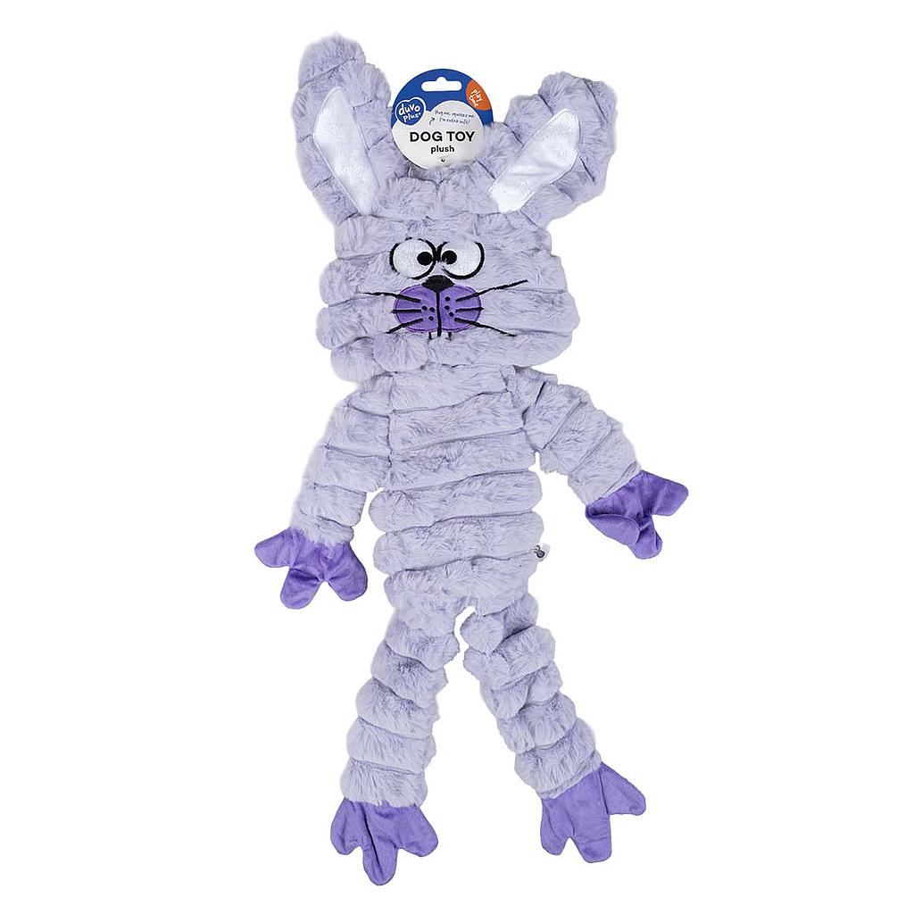Duvo Juguete Perro Peluche Huggi Conejo Lila T-S 41 x 17 x 3,5 cm