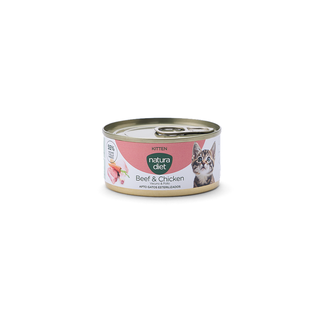 DNG Natura Diet Cat Pate Kitten Beef & Chicken 85 g