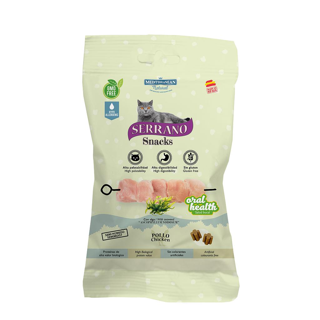 MDT New Serrano Snacks Gato Salud Bucal Pollo 50 g