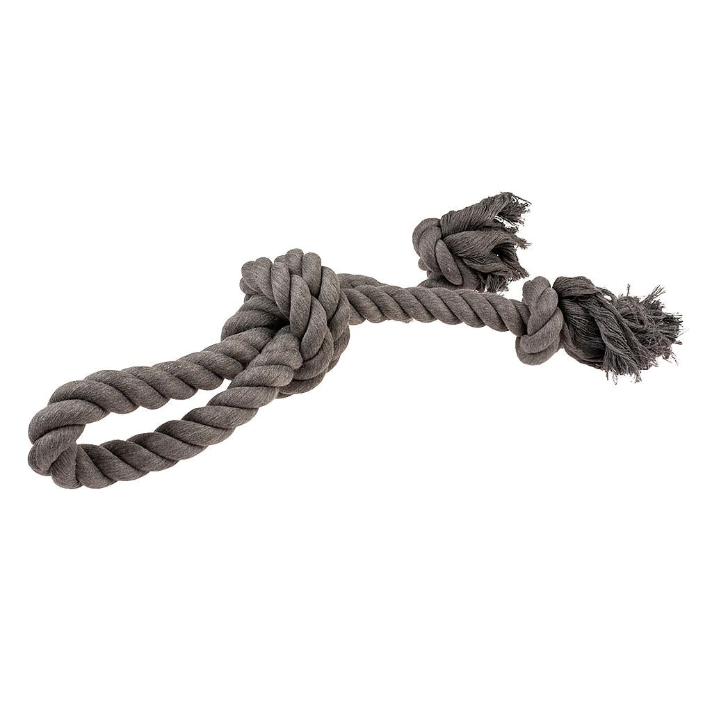 Duvo Juguete Perro Eco Cuerda Negra 3 Nudos con Asa 52 x 15 x 10 cm