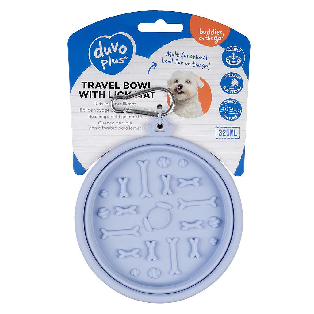 Duvo Comedero Viaje Lamer Lila 325 ml 12 x 12 x 4,5 cm