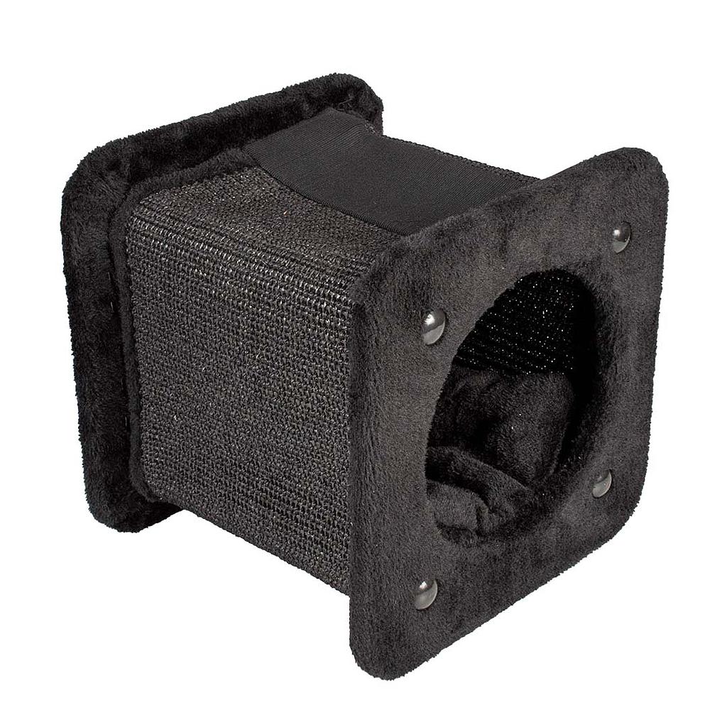 Duvo Rascador Gato Túnel Square Negro 30 x 30 x 28 cm